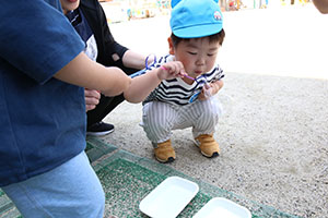 シャボン玉楽しかったね　あひる・ぺんぎん