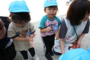 シャボン玉楽しかったね　あひる・ぺんぎん