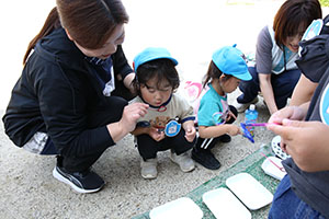 シャボン玉楽しかったね　あひる・ぺんぎん