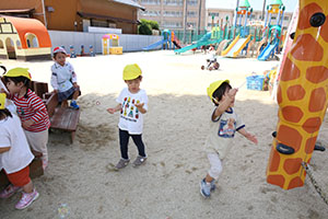 シャボン玉楽しかったね　あひる・ぺんぎん
