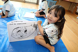 お母さんの絵の練習をしました　こあら