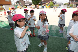 シャボン玉楽しかったね　ばら