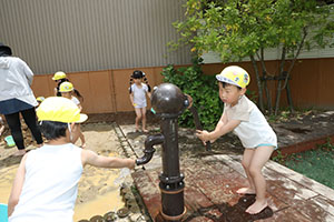 今日も元気にどろんこ遊び！　ひまわり・A