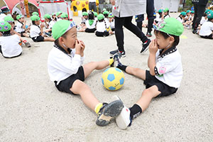 サッカー教室が開かれました　A・B