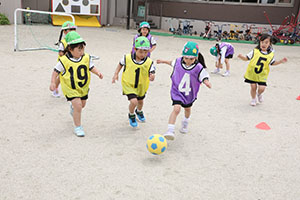サッカー教室が開かれました　A・B