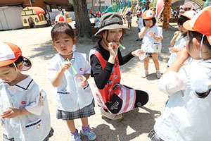 シャボン玉　楽しかったね　きりん