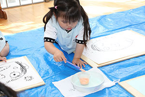 絵画教室　うさぎ・りす・こあら