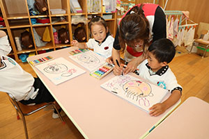 お父さんの絵の練習　さくら