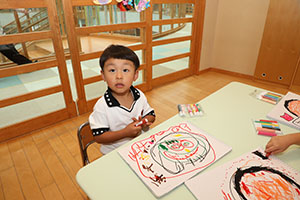 お父さんの絵の練習　さくら