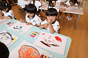 お父さんの絵の練習　さくら