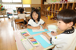 おたまじゃくしの観察　すみれ