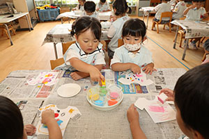洗濯物の制作　ぱんだ