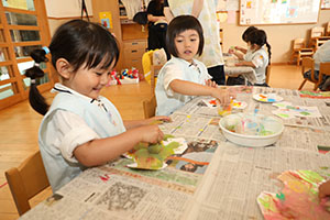 洗濯物の制作　ぱんだ