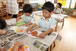 洗濯物の制作　ぱんだ