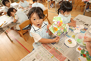 洗濯物の制作　ぱんだ