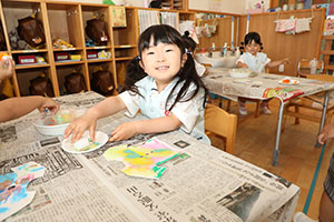 洗濯物の制作　ぱんだ