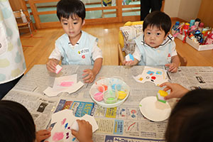 洗濯物の制作　ぱんだ