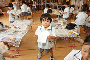 洗濯物の制作　ぱんだ