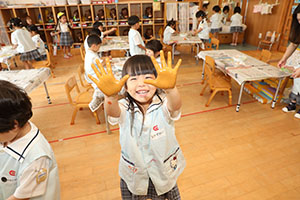 洗濯物の制作　ぱんだ