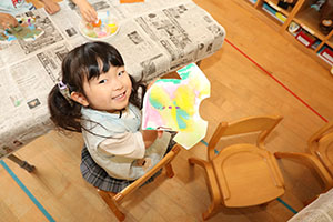 洗濯物の制作　ぱんだ