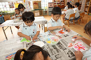 洗濯物の制作　ぱんだ