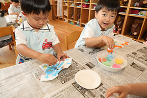 洗濯物の制作　ぱんだ