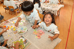 洗濯物の制作　ぱんだ