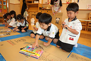 みんなでお家を作りました　ことり