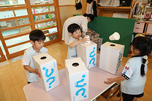 科学教室　「空気のパワー」について学びました　　ひまわり・さくら・たんぽぽ