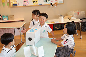 科学教室　「空気のパワー」について学びました　　ひまわり・さくら・たんぽぽ