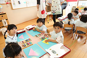 しろくまの制作　ことり