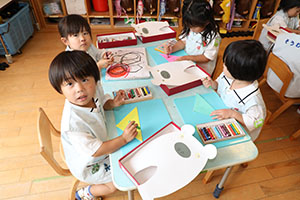 しろくまの制作　ことり
