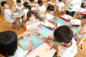 しろくまの制作　ことり