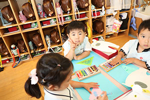 しろくまの制作　ことり
