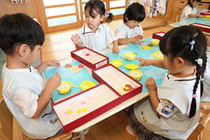 パフェの制作　うさぎ
