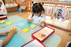 パフェの制作　うさぎ