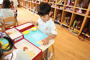パフェの制作　うさぎ