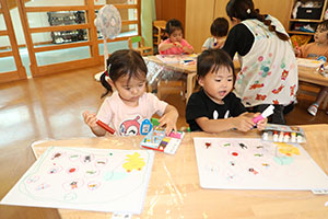 虫取りの制作　ぺんぎん