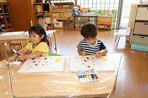 虫取りの制作　ぺんぎん