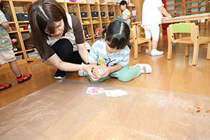 七夕の制作　ー滲み絵楽しかったねー　ぺんぎん・あひる