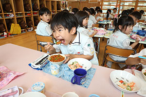 ピーマンの収穫　E