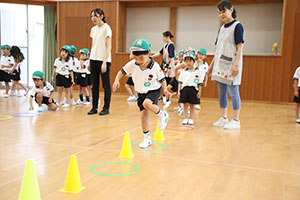 サッカー教室がありました　A