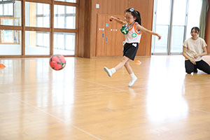 サッカー教室がありました　A