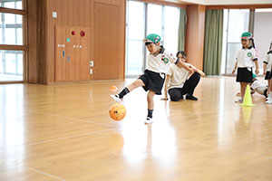 サッカー教室がありました　A