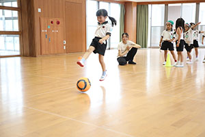 サッカー教室がありました　A