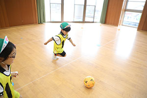 サッカー教室がありました　A