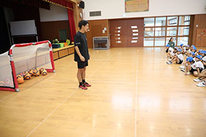 サッカー教室がありました　D・E