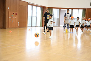 サッカー教室がありました　D・E