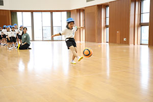サッカー教室がありました　D・E