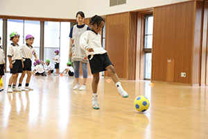 サッカー教室がありました　B・C